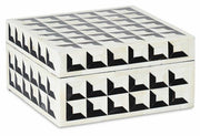 Square Horn Bone Resin Inlay Box