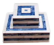 Square Horn Bone Resin Mop Box