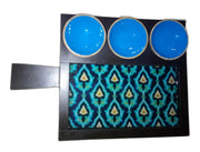 Wooden Platter with 3 Bowls