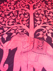 TREE ELEPHANT TAPESTRY WALL HANGING BEDDING