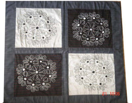 EMBROIDERY SILK CUSHION COVER