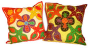 PATCH WORK EMBROIDERY CUSHION COVER