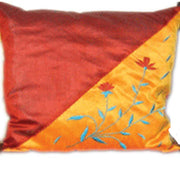 SILK EMBROIDERY CUSHION COVER