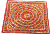 MIRROR WORK CUSHION COVER