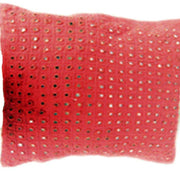 MIRROR WORK CUSHION COVER