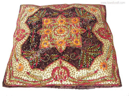 VELVET EMBROIDERY CUSHION COVER