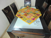 Ethnic Table Runner Sari Patchwork Hand Embroidered Wall Hanging