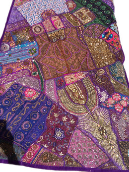 Indian Ethnic Sari Handmade table Cover