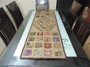 Hand Crafted Rajasthani Patchwork Embroidered Table Runner