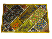 Patchwork Embroidery Table Runner Pillow Covers
