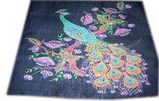 PEACOCK PRINT CUSHION COVER