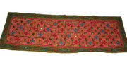 India mirror Hand Embroidered Crewel Table Runner