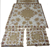 Net Hand Beaded Embroidery Table Cover date tree