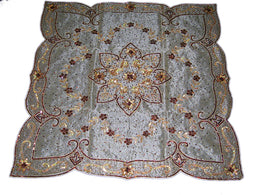 Embroidery Organza Table Cover