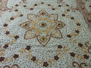 Organza fabric Hand Embroidered Table Cover
