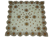 Embroidered Organza Table Cover