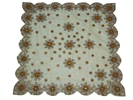 Embroidered Organza Table Cover