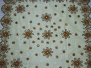 Embroidered Organza Table Cover