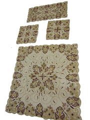 Embroidery Pearl bead Table cover
