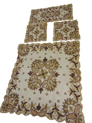 Net Embroidery Table Cover