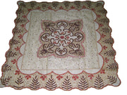 Organza silk Beads Embroidery Table Covers