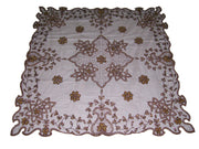 Embroidered Net Center Table cover