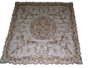 Net Hand Embroidery Table cover