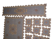 16 pcs Leaf Design cutwork Net Table Cover