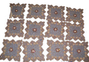 16 pcs Leaf Design cutwork Net Table Cover