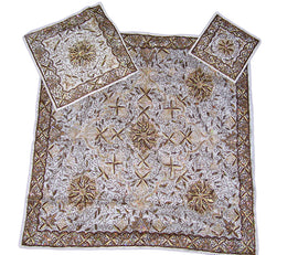 Silk Zari Work Table Cover