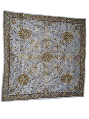 Silk Zari Work Table Cover