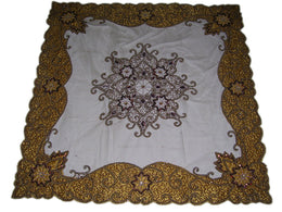 Net With Satin Table Cover