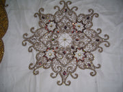 Net With Satin Table Cover