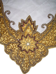 Net With Satin Table Cover