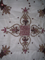 Organza With Velvet Table Cover