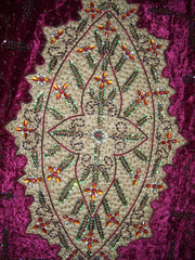 Burgundy Velvet Table Cover