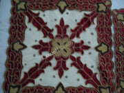 VELVET WITH  NET TABLE COVER (16 PCS SET)