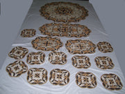 ROUND NET EMBROIDERY TABLE COVER (4 pcs set)