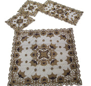 NET FABRIC EMBROIDERY TABLE COVER