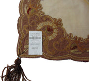 Bead Brown Velvet With Net Table Runner(50Wx100Lcm)
