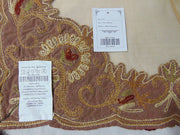Bead Brown Velvet With Net Table Runner(50Wx100Lcm)