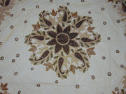 Cutwork Golden Embroidery Round Table Cover(150x150cm)