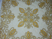 Golden Velvet With Net Table Cover (4 PCS SET)