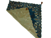 Green Velvet cashmere Table Cover (100x100 cm)