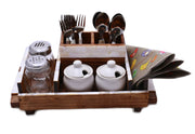 Wooden Caddy Crate with Handle