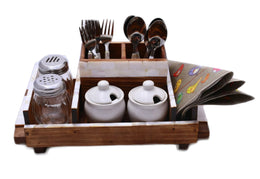 Wooden Caddy Crate with Handle
