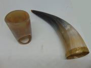 Horn Large Viking Drinking Horn with Stand  Beer Mug