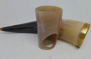 Horn Large Viking Drinking Horn with Stand  Beer Mug