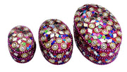 ETHNIC GLITTER WORK BEADED JEWELERY BOXES LAC ITEM