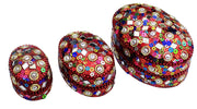 ETHNIC GLITTER WORK BEADED JEWELERY BOXES LAC ITEM